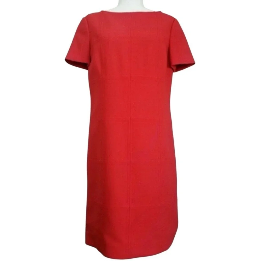 Tory‎ Burch Red Short Sleeve Crew Neck Mini Dress Size 6 Quiet Luxury